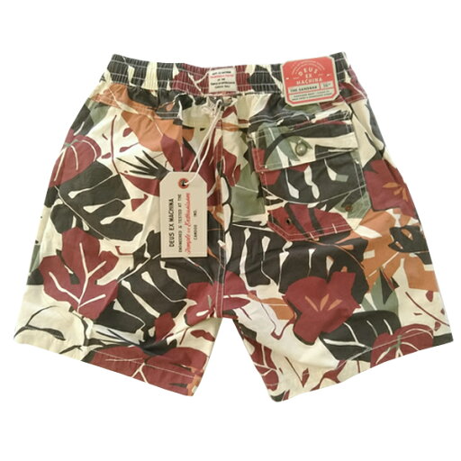 デウス エクスマキナ メンズ 水着 兼用 ボーダー ウォーク ショーツ レッド Deus ex Machina デウスエクスマキナ シャツ safari サファリ LEON レオン Fine ファイン オーシャンズ 雑誌 多数 掲載 ファッション ブランド ストリート サーフ カジュアル アメカジ スタイル