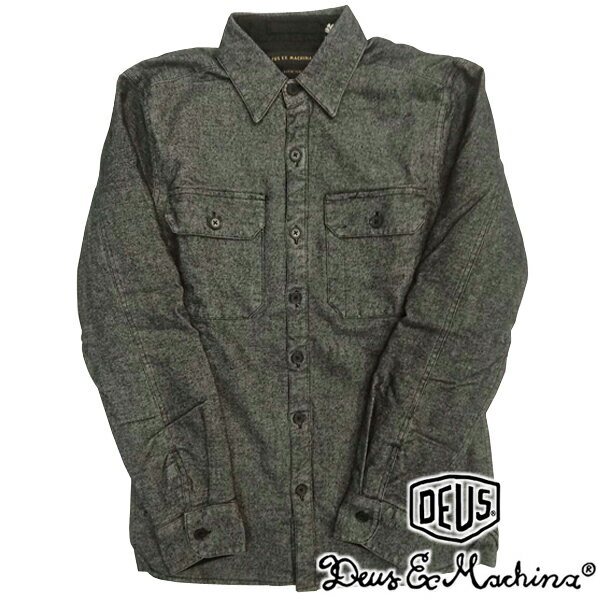 ロンハーマン Deus ex Machina デウス エクスマキナ メンズ MAXWELL DOBBY OVERSHIRT シャツ ジャケット ブラック デウスエクスマキナ safari サファリ オーシャンズ 雑誌 多数 掲載 ファッション ブランド ストリート サーフ ロンハーマン カジュアル アメカジ