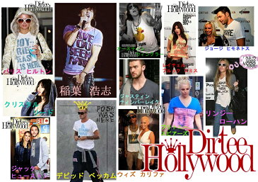 ダーティーハリウッド メンズ Tシャツ Vネック Dirtee Hollywood FOXY イエロー LA セレブ Safari サファリ LEON レオン オーシャンズ 雑誌 掲載 ブランド ベッカム リンジー ローハン 芸能人 女優 俳優 多数着用 インポート カジュアル アメカジ スタイル ファッション