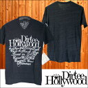 ダーティーハリウッド メンズ Tシャツ Vネック Dirtee Hollywood BRANDED ブラック ホワイト ダーティー ハリウッド LA セレブ Safari サファリ LEON レオン オーシャンズ 雑誌 掲載 ブランド ベッカム セレカジ ファッション セール ストリート ウェア カジュアル スタイル