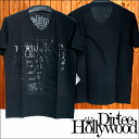 ダーティーハリウッド メンズ Tシャツ Vネック Dirtee Hollywood BRANDED ブラック ブラック ダーティー ハリウッド LA セレブ Safari サファリ LEON レオン オーシャンズ 雑誌 掲載 ブランド ベッカム セレカジ ファッション セール ストリート ウェア カジュアル スタイル