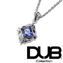 再入荷なし 即納 DUB ネックレス メンズ レディース ジュエリー 294-3(ブルーCZ) ダブジュエリー シルバー アクセサリー ダブコレクション CanCam キャンキャン Scawaii Safiri サファリ 雑誌 掲載 芸能人 愛用 ダブ ブランド プレゼントにも