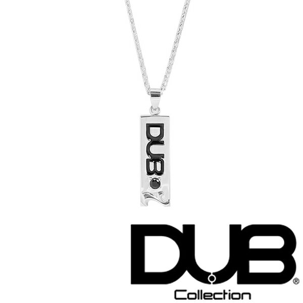 再入荷なし　即納 DUB ジュエリー ネックレス 190-1 (BK) ★ メンズ レディース ダブジュエリー シルバー アクセサリー ダブコレクション リング 指輪 CanCam Scawaii anecan Safiri サファリ LEON レオン 雑誌 掲載 芸能人 多数愛用 ダブ ブランド ペアネックレス