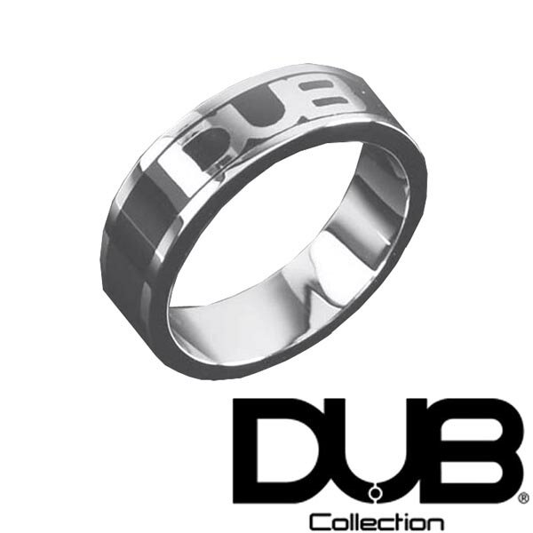 再入荷なし　即納 DUB ジュエリー リング 193-1 ロゴ ブラック シルバー メンズ レディース ダブジュエリー アクセサリー RING ダブコレクション 指輪 Safiri サファリ Sweet CanCam キャンキャン Scawaii JJ 雑誌 掲載 ダブ ブランド ネックレス ペアリング プレゼントにも