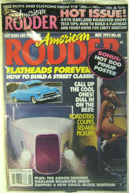 【アメリカン ロッダー マガジン US版】 1993年5月号 American RODDER Magazine Street USA May 1993 輸入雑誌 自動車雑誌 ホットロッド カーマガジン カスタムカー 雑誌 ストリート カスタム 039 30s 039 40s 039 50s 039 60s ビンテージカー クラシックカー 改造 シボレー シェビー