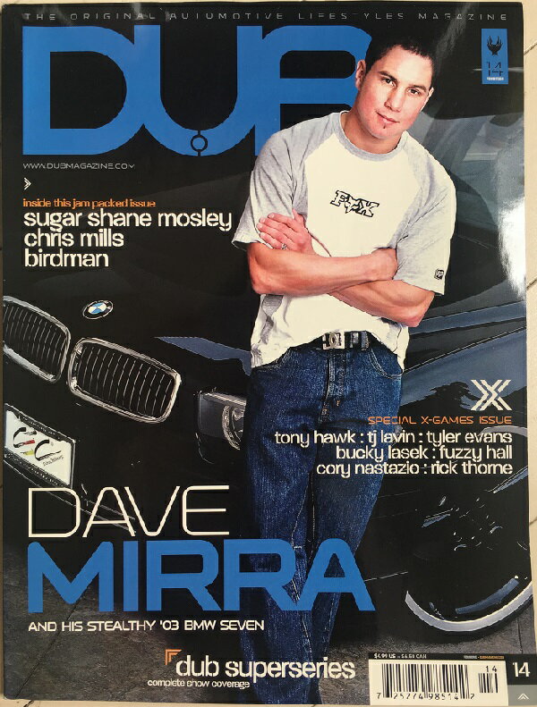 【ダブマガジン US版】 No.14 DUB Magazine USA Dave Mirra 輸入雑誌 自動車雑誌 デイブミラー ライフスタイル ラグジュアリー カーマガジン カスタムカー ハリウッド セレブ スター 雑誌 カスタム 改造 フェラーリ ベントレー ホイール