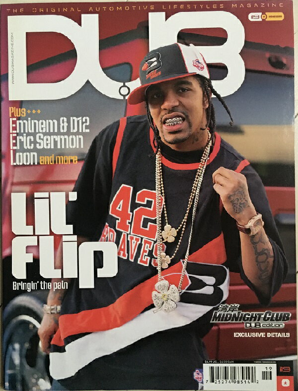 【ダブマガジン US版】 No.19 Lil Flip DUB Magazine USA 輸入雑誌 自動車雑誌 リル・フリップ ライフスタイル ラグジュアリー カーマガジン カスタムカー ハリウッド セレブ スター 雑誌 カス…