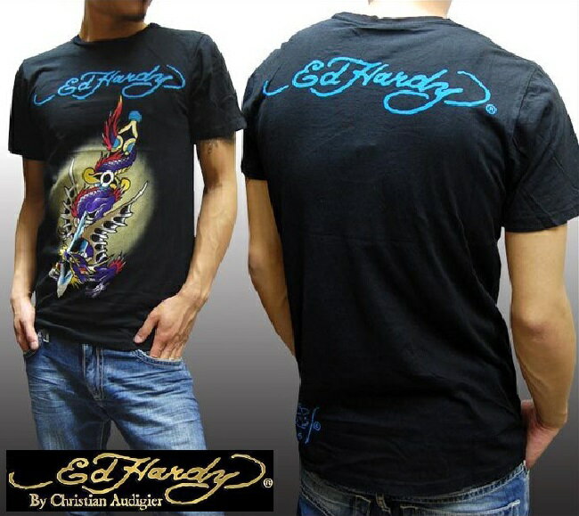 【送料無料】 エドハーディー メンズ Tシャツ Ed Hardy セレブ ファッション サファリ 掲載 ブランド アメカジ ストリート ロック サーフ スタイル LAセレブ クリスチャン オードジェー