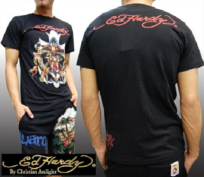 【送料無料】 エドハーディー メンズ Tシャツ Ed Hardy セレブ ファッション サファリ 掲載 ブランド アメカジ ストリート ロック サーフ スタイル LAセレブ クリスチャン オードジェー