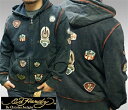 【送料無料】【セール】 エドハーディー 【200種類の品揃え】 Ed Hardy メンズ ジップアップ パーカー WORLD EAGLE ウォッシュ ブラック ...
