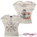 【50%OFFセール】【送料無料】 エドハーディー【200種類の品揃え】レディース 半袖 Tシャツ Ed Hardy エド・ハーディー 正規品 セレブ 着用 サファリ ファッション ブランド スタイル
