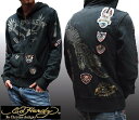 【送料無料】【セール】 エドハーディー パーカー メンズ 【200種類の品揃え】 Ed Hardy TIGER STRIDE ジップアップ ブラック エド・ハー...