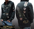 【送料無料】【セール】 エドハーディー パーカー メンズ 【200種類の品揃え】 Ed Hardy TIGER STRIDE ジップアップ ブラック エド・ハーディー 正規品 インポート セレブ ファッション ブランド アメカジ ストリート ロック スタイル LAセレブ クリスチャン オードジェー