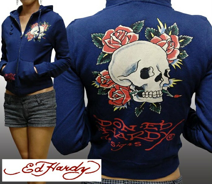 【セール】【送料無料】 エドハーディー レディース パーカー 【200種類の品揃え】 Ed Hardy LAセレブ ファッション ブランド ストリート ロック スタイル クリスチャン オードジェー