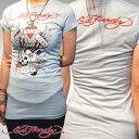 【50%OFFセール】エドハーディー レディース Tシャツ 【200種類の品揃え】 Ed Hardy エド・ハーディー 正規品 セレブ 着用 サファリ ファッション 雑誌 掲載 ブランド LAセレブ スタイル