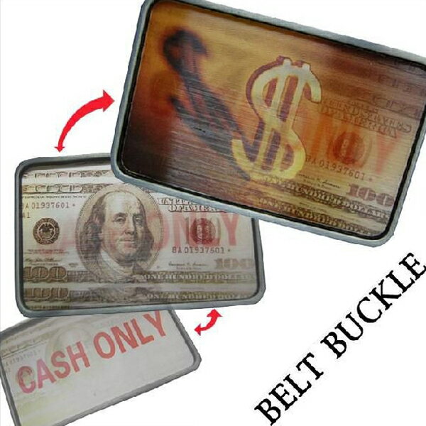 【アメリカ直接買付け品！】 ベルトバックル CASH ONLY ドル札 BELT ベルト バックル メンズ レディー..