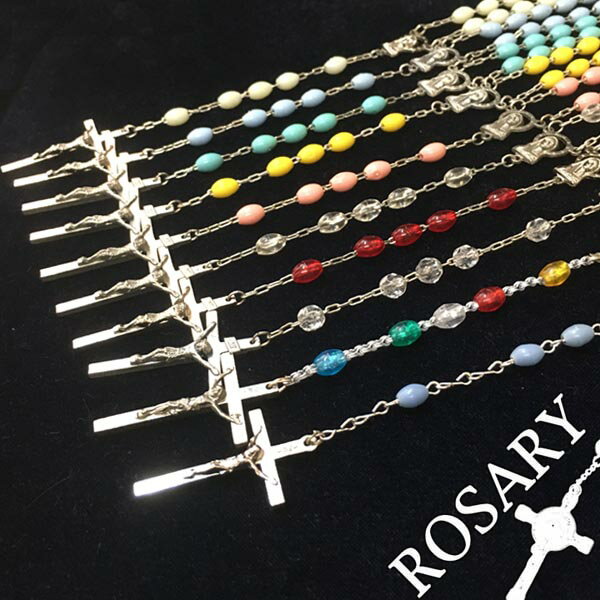 楽天NYST　セレクトショップ ニスト【セール】 ロザリオ ネックレス 全10色 クロス アクセサリー Rosario メンズ レディース 十字架 首飾り マリア Rosary ロザリー ペンダント セレブ 多数愛用！ セレカジ ストリート ファッション カジュアル ブランド HIPHOP B系 ヒップホップ アクセ ウェアー スタイル