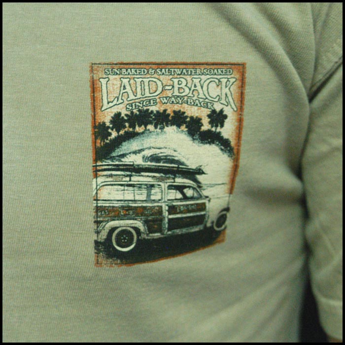 送料無料 Laid-Back USA レイドバック メンズ Tシャツ SUN BAKED ライトグリーン ...
