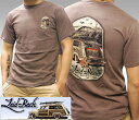 【送料無料】 Laid-Back USA レイドバック メンズ Tシャツ ROAD TRIP ブラウン 半袖 シャツ サファリ レオン 雑誌 掲載 ブランド アメカジ ストリート ヴィンテージ サーフ ロンハーマン カジュアル デウス ジョンソンモータース シボレー バイク ファッション スタイル