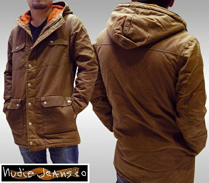 楽天NYST　セレクトショップ ニストヌーディージーンズ NUDIE JEANS メンズ コート ジャケット FREJ MOUNTAIN PARKA KHAKI ジーンズ ブランド セレブ ファッション サファリ掲載 NUDIEJEANS ヌーディー イタリア パンツ インポート イタカジ カジュアル ウェア セレカジ スタイル 正規 商品