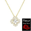 ピュアデイズ フルール レディース フラワー キュービック ジルコニア ネックレス PURE DAYS FLEUR ペンダント アクセサリー ジュエリー ブランド プレゼント