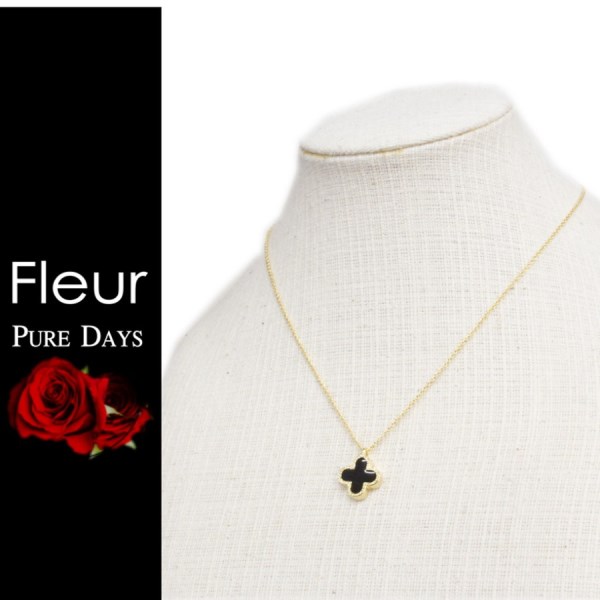 ピュアデイズ フルール レディース フラワー リバーシブル ネックレス PURE DAYS FLEUR PFL-205 ペンダント　アクセサリー ジュエリー ブランド 花 雑誌　芸能人　着用　ギフト 誕生日　10代　20代　プレゼント
