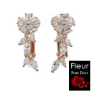 ピュアデイズ フルール レディース キュービック ジルコニア イヤリング PURE DAYS FLEUR アクセサリー ジュエリー ブランド プレゼント