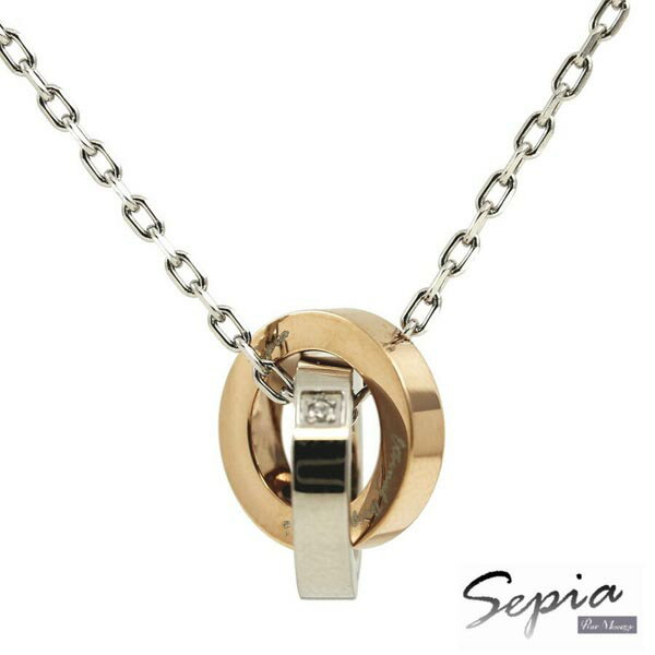 \店内全品ポイント11倍/ 即納 ピュア メッセージ セピア メンズ レディース ダイヤモンド ステンレス ペンダント ネックレス PURE MESSAGE S...