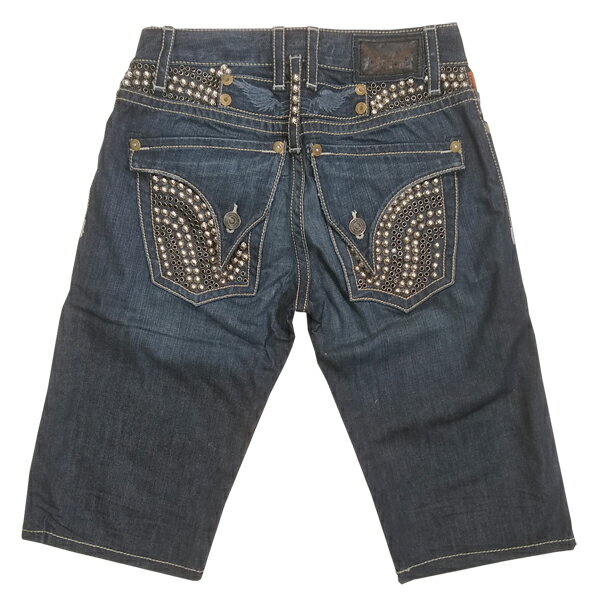 【30%OFF セール】【送料無料】 ROBIN'S JEAN ロビンズジーン メンズ デニム ハーフ パンツ スワロフスキー カスタム 132 safari サファリ LEON レオン オーシャンズ 掲載 ジーンズ ブランド ロビンズジーンズ セレブ ファッション ロビンジーンズ ストリート カジュアル