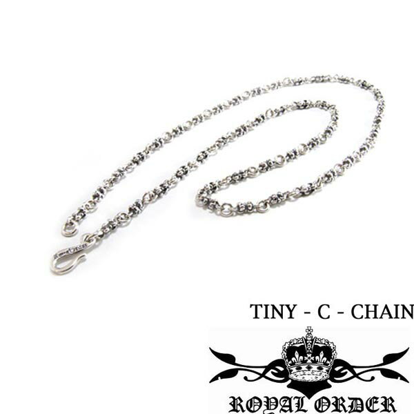 ロイヤルオーダー Royal Order ロイヤルオーダー シルバー ネックレス TINY -C- CHAIN 16インチ チェーン メンズ レディース ジュエリー LEON レオン SAFARI サファリ 掲載 インポート アクセサリー ブランド マリブ プレゼントにも