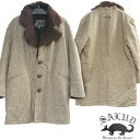 サルー SALUD メンズ ブルゾン ジャケット ブラウン TC-5528 Boa collar Coat ローライダー チカーノ ファッション LA カジュアル スタイル ブランド ダックテイルズ シャネルズ ラッツ スター HIPHOP CHICANO ヒップホップ B系 服 大きいサイズ 2L 2XL 3L 3XL 4L