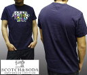 【訳あり・アウトレット】 スコッチ&ソーダ SCOTCH&SODA メンズ 半袖 Tシャツ NOTHING TO SAY ネイビー シャツ safari サファ...