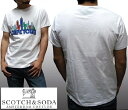【訳あり・アウトレット】スコッチ&ソーダ SCOTCH&SODA メンズ 半袖 Tシャツ CAPE TOWN ホワイト シャツ safari サファリ OCEA...