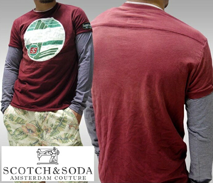 \店内全品ポイント11倍/ 60%OFF 訳あり・アウトレット スコッチ&ソーダ 長袖 Tシャツ 400種類以上取扱い スコッチアンドソーダ メンズ トップス ...