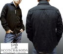 【50%OFF セール】スコッチ&ソーダ スコッチアンドソーダ scotch&soda メンズ コットンジャケット付き 長袖 シャツ ストライプ ブルー ホワイ...