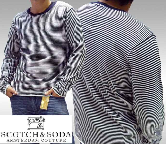 \店内全品ポイント11倍/ 50%OFF セール スコッチ&ソーダ スコッチアンドソーダ scotch&soda メンズ 長袖 クルーネック ニット セーター ...