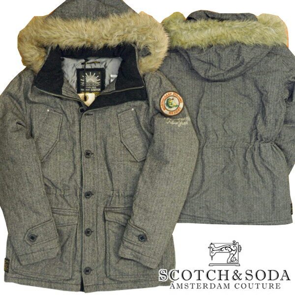 スコッチ&ソーダ スコッチアンドソーダ scotch&soda メンズ ミリタリーダウンジャケット 