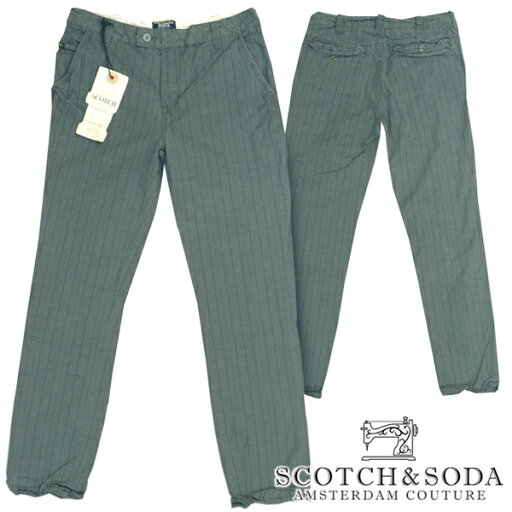 スコッチ&ソーダ スコッチアンドソーダ scotch&soda メンズ スリムストレート コットンパンツ チェック ウォッシュチャコール ズボン ボトムス カジュアル サーフ セレブ ストリート ヨーロピアン ヴィンテージ Safari サファリ スタイル 掲載 ブランド 031 スコッチ&ソーダ スコッチアンドソーダ scotch&soda メンズ スリムストレート コットンパンツ チェック ウォッシュチャコール ズボン ボトムス カジュアル サーフ セレブ ストリート ヨーロピアン ヴィンテージ Safari サファリ スタイル 掲載 ブランド 031