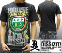 【セール】 ディスイズイット メンズ Tシャツ ブラック ハウスオブペイン DISSIZIT HOUSE OF PAIN LA インポート ストリート スタイル ロサンゼルス カジュアル ブランド HIPHOP ウェアー B系 服 ダンス ウェア アメカジ ヒップホップ ファッション