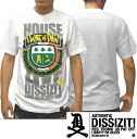 【セール】 ディスイズイット メンズ Tシャツ ホワイト ハウスオブペイン DISSIZIT HOUSE OF PAIN LA インポート ストリート スタイル ロサンゼルス カジュアル ブランド HIPHOP ウェアー B系 服 ダンス ウェア アメカジ ヒップホップ ファッション