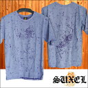 【50%OFF セール】サクエル メンズ Tシャツ パープル ストリート HIPHOP ウェアー B系 服 ダンス ヒップホップ ファッション ブランド サーフ カジュアル セレカジ スタイル