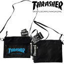 スラッシャー THRASHER メンズ レディース 兼用 サコッシュ LOGO ブラック ブルー ポーチ 鞄 ショルダー バッグ スケーター インポート ストリート スタイル ブランド HIPHOP ウェアー B系 アメカジ ヒップホップ ファッション 正規