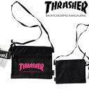 スラッシャー THRASHER メンズ レディース 兼用 サコッシュ LOGO ブラック ピンク ポーチ 鞄 ショルダー バッグ スケーター インポート ストリート スタイル ブランド HIPHOP ウェアー B系 アメカジ ヒップホップ ファッション 正規(4)