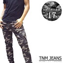 【送料無料】【セール】 TNMジーンズ メンズ スキニージーンズ カラーパンツ GREY CAMO 迷彩 ストレッチ スリム スキニーパンツ チノパン JEANS インポート ロサンゼルス ファッション アメカジ ウェア ヌーディージーンズ スタイル ストリート カジュアル デニム ブランド