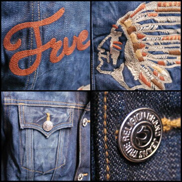 トゥルーレリジョン メンズ デニムジャケット 【200種類の品揃え】 TRUE RELIGION JIMMY 1971 HIDEOUT Denim Jacket ジャケット アウター LAセレブ ハイブランド サファリ カジュアル ファッション 雑誌 掲載 プレミアム デニム ブランド サーフ スタイル セール 正規 商品●