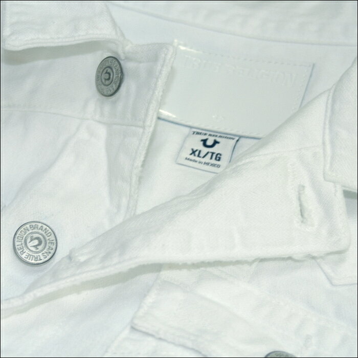 ＼店内全品ポイント11倍／ 20%OFF セール 送料無料 トゥルーレリジョン メンズ TRUE RELIGION デニムジャケット JIMMY JIMMY JACKET SE CWDL WHT Denim Jacket 長袖 ジャケット セレブ 愛用 ブランド アメカジ インポート カジュアル ヴィンテージ 正規 商品★