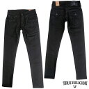 トゥルーレリジョン 【送料無料】【セール】 トゥルーレリジョン デニム メンズ TRUE RELIGION SKINNY FLAP ALL BLACK ストレッチ スキニー インポート 海外 LAセレブ 愛用 ハイブランド ファッション カジュアル セレブ プレミアム ジーンズ ブランド ウェア サーフ スタイル 正規 商品