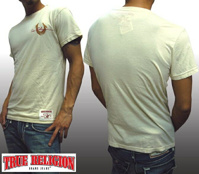  トゥルーレリジョン Tシャツ メンズ  TRUE RELIGION ブランド ロゴ ベージュインポート LAセレブ 愛用 ハイブランド ファッション カジュアル プレミアム デニム Safari サファリ 雑誌 掲載 ウェア サーフ スタイル 正規 商品