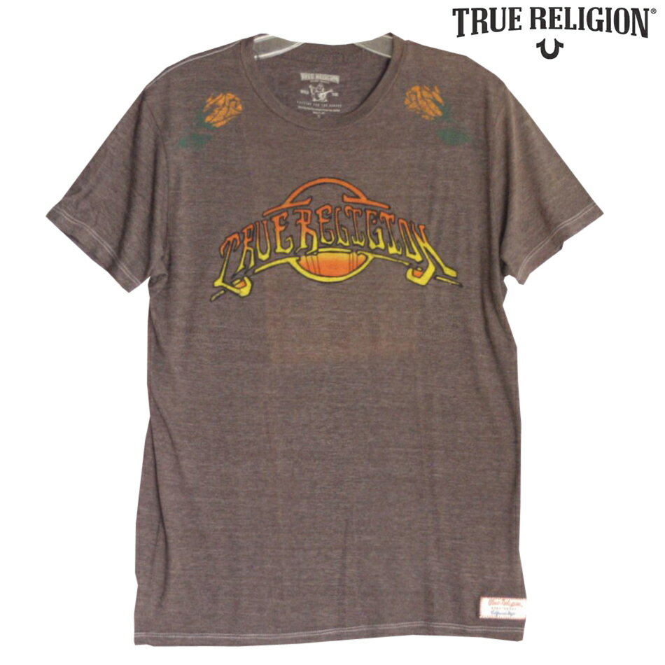 \店内全品ポイント11倍/ 訳あり・アウトレット 送料無料 セール トゥルーレリジョン Tシャツ メンズ TRUE RELIGION ROSE BOWL ブラウ...