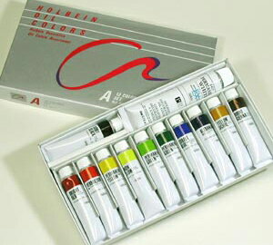 ホルベイン 習作用 油絵具 セット 12色 「A」20ml(6号チューブ) 11色+50ml(10号チューブ)ホワイト 1本